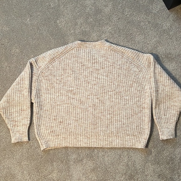 J Crew marled tan sweater - Picture 2 of 2